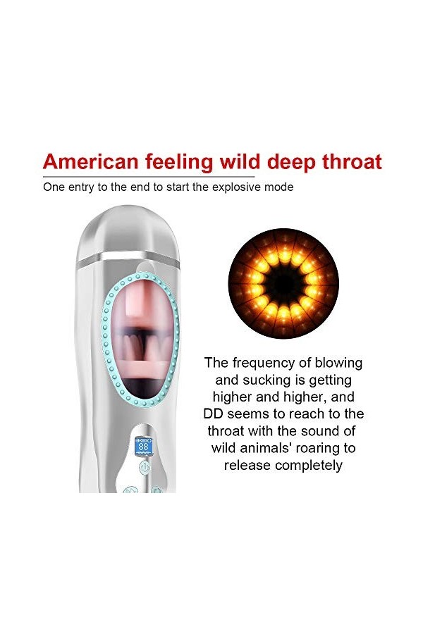 Agrandir les pompes Sexe Má?turb?t?ur Homme Succiòn Electrique Má?turb?t?ur Sex Toyspour Pour Homme 2+5 Modes Étanche et Rech