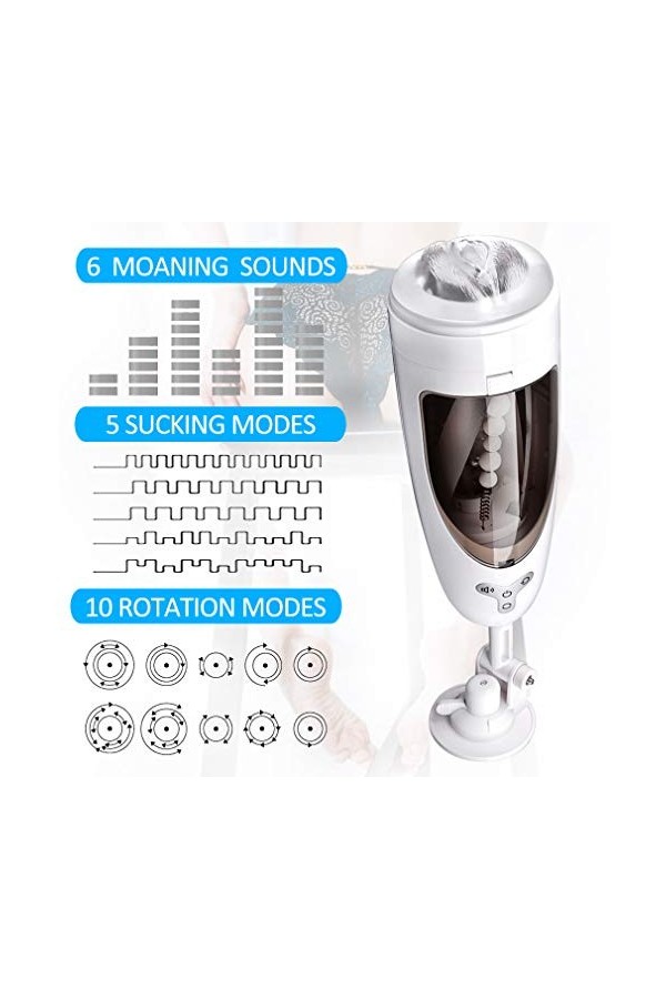 ZILZAL Masturbateur Électrique Multi-Fonction Electrique M-Asturbateur Masculin Automatique Enlargement Pompe Vibration Et Fo