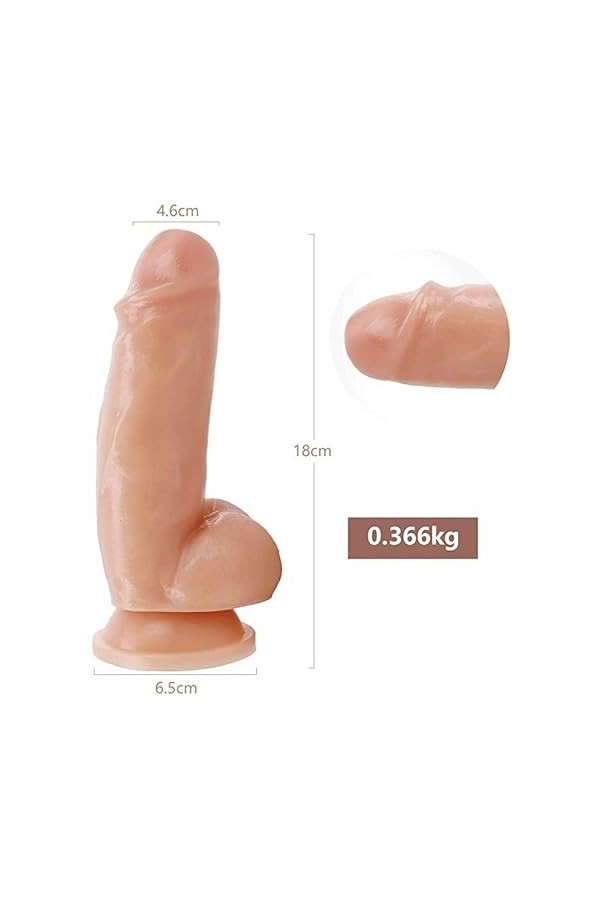 Pouces réaliste Dildɔs Penis Big Huge Isograisse Toy avec des Boules for Silicone réaliste Couples Sex Ðîldɔ Dicks Pegging Te