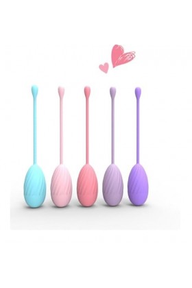 Britzgo boule en silicone est recommandé pour le contrôle de la vessie et les exercices du plancher pelvien，disponible en 5 p