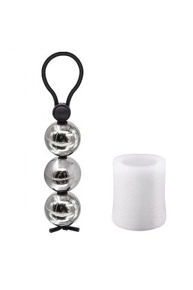 Masseur de boule en acier, masseur de silicone, facile à nettoyer, imperméable à leau,L