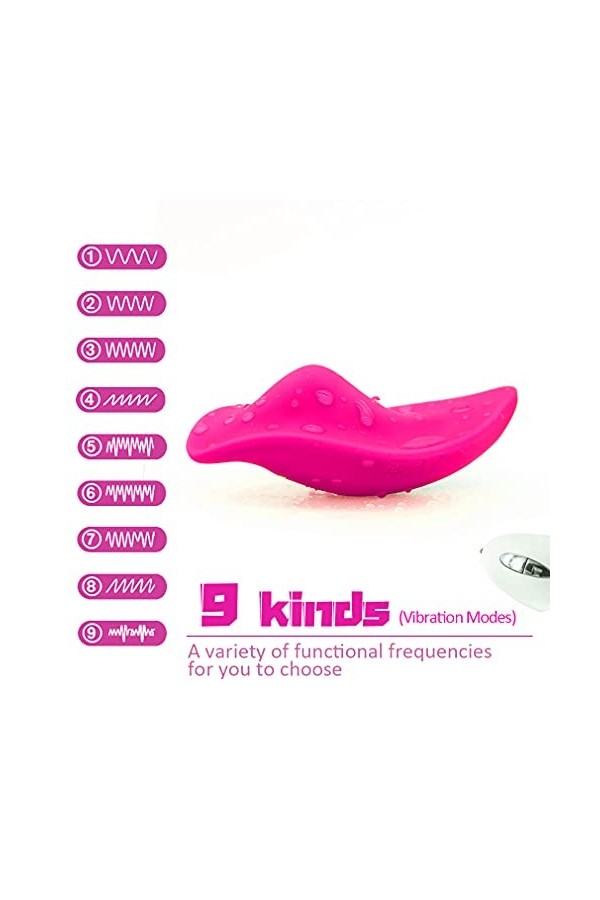 FLEAGE O?Uf V??? Télécℴmmandé Contrôle de La Vessie Pelviennes Boules de Commande À Distance Sans Fil BUttërfly Vibratór Mss