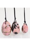 Yoni Egg Set Femmes Kegel Exerciseur Crystal Rose Quartz Oeufs, Rhodonite