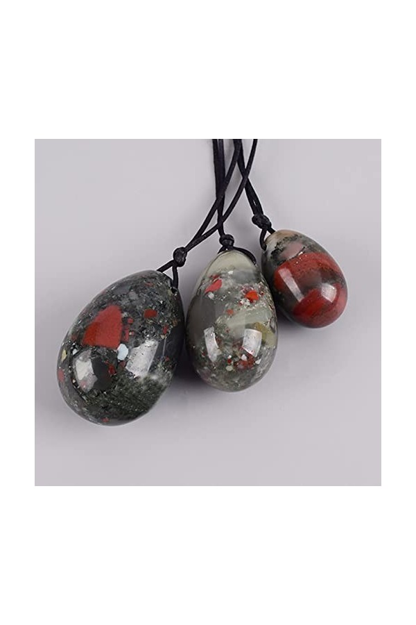 Yoni Egg Set Femmes Kegel Exerciseur Crystal Rose Quartz Oeufs, Rhodonite