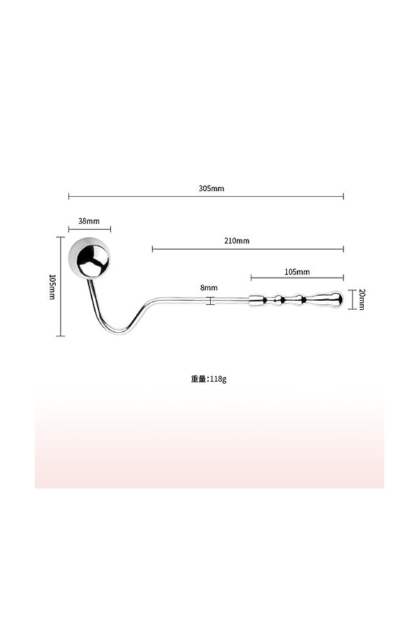 WOLWES Boule Double en Acier Inoxydable pour Hommes et Femmes A13