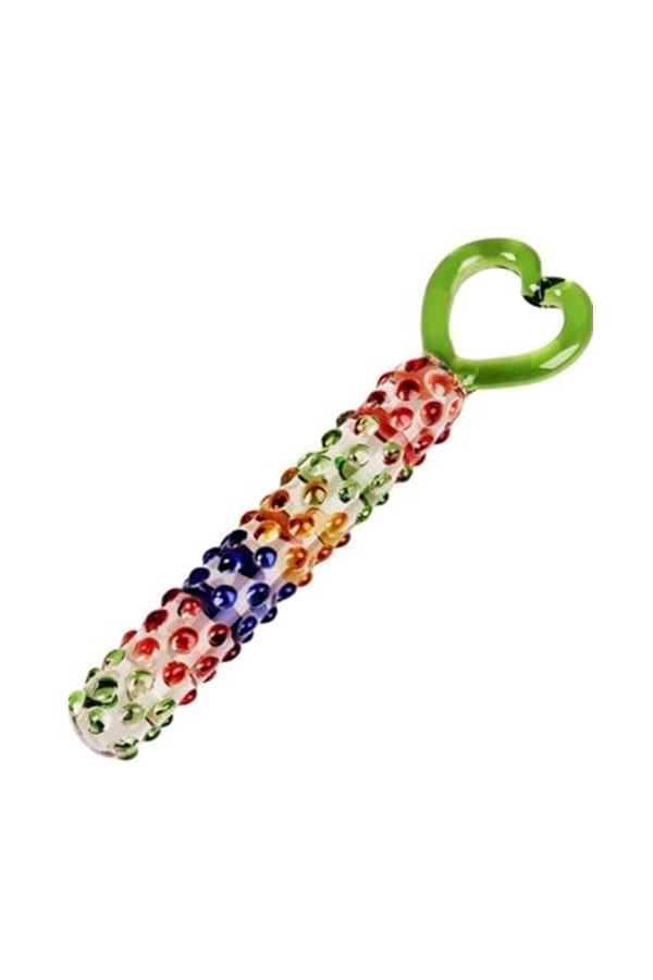 Godemichet Verre, Gode Anale Double Dildo Anal avec Poignée, God Anal pour Femme & Homme Dd05 godemichet realiste peau