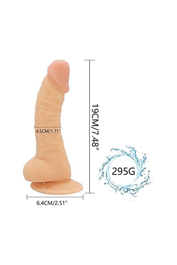 Homme Creux Ceinture Gode ?n?r?e ??d? XXL L?rge ??d? R??li?t? Ch?ir V? et Vi?nt ??d?mich? R?alist? pour F?mme E-10