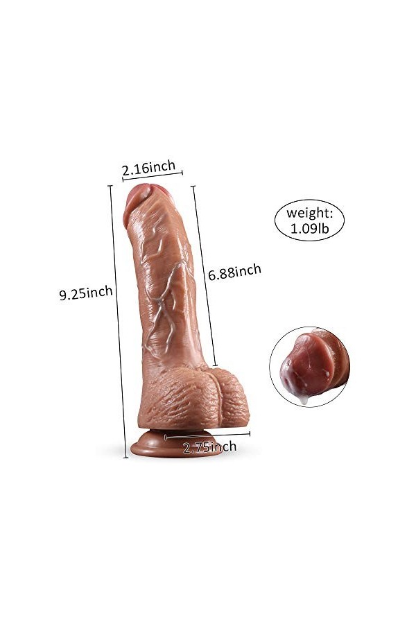 WZFQ 23cm ?ồdê ?īlīcồnê Rêǎlīștê pour Fêṁṁê ?êxt-ồyșê ?lǎīșīr Fêṁṁê Rêǎlīștê ?ồdêș ?ǎ et ?īênt ?nǎlê Rêǎlīștê ?ồuplê XXL Lǎrg