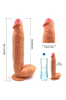 30cm Gode Long et Large ?Røś ?Ödểş Xxl Pour Fémmé Rêãlișté ?Ödểmìchéś Xxl L?R?É Ġõđ Hømmé Pøúr Hømmé C6